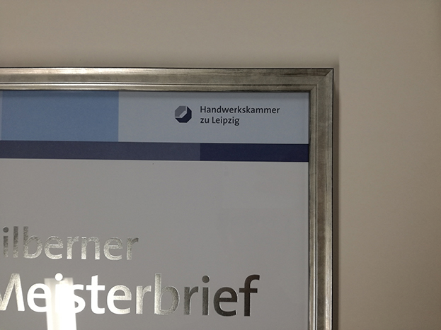 Meisterbriefe anfertigen Silberner Meisterbrief