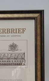 Meisterbriefe anfertigen Silberner Meisterbrief